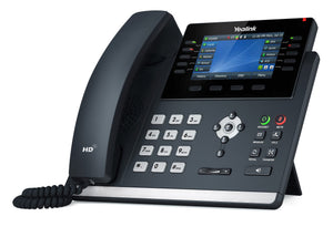 Yealink T46U IP Phone, 16 VoIP Accounts. 4.3-Inch Color Display. Dual USB 2.0, Dual-Port Gigabit Ethernet, 802.3af PoE, Power Adapter Not Included (SIP-T46U)