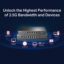 Load image into Gallery viewer, TP-Link TL-SG108-M2 | 8 Port Multi-Gigabit Unmanaged Network Switch, Ethernet Splitter | 2.5G Bandwidth | Plug &amp; Play | Desktop/Wall-Mount | Fanless Metal Design | Limited Lifetime Protection
