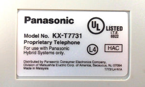 Panasonic KX-T7731 Telephone - White