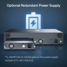Load image into Gallery viewer, TP-Link 14-slot unmanaged media converter chassis TL-MC1400
