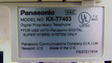 Load image into Gallery viewer, Panasonic KXT7453 KX-T7453-W 24-Button Telephone with Backlit LCD, White (Renewed)
