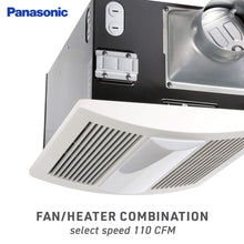 Load image into Gallery viewer, Panasonic FV-11VHL2 WhisperWarm 110 CFM Ceiling Mounted Fan/Heat/Light-Night-Light Combination, White
