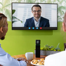 Load image into Gallery viewer, Boom UNO - All-in-One HD 1080p Wide Angle 120-degree Video Conference Camera with Built-in 360-degree omnidirectional Echo canceling Microphone and Speaker (Black)

