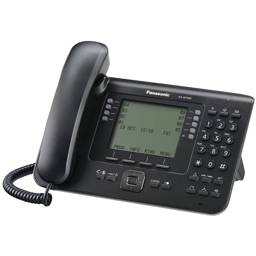 Panasonic Business Telephones KX-NT560-B Flexible Co Buttons- Backlit Lcd Display