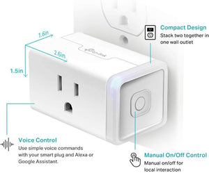 TP-Link Kasa Smart Wi-Fi Plug Mini, 4-Pack HS103P4