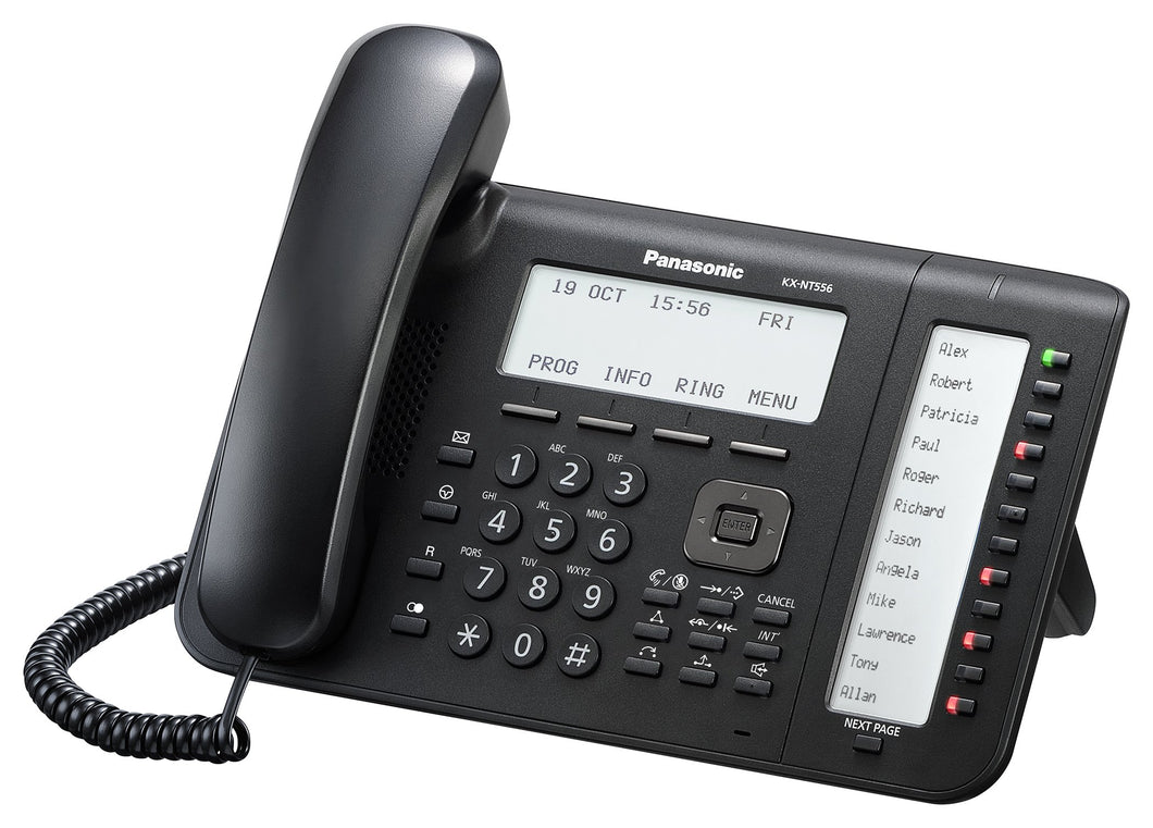 Panasonic KX-NT556-B 6-LINE BACKLIT LCD DISPLAY IP PHONE BLACK Refurbished