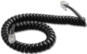 Panasonic 9 Ft. Black Handset Cord For KX-T7000/7100/7200/7400 Series Phones