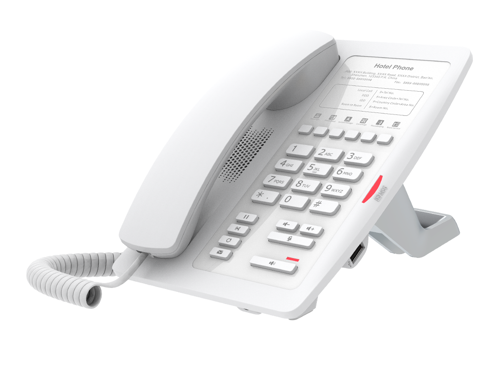 Fanvil H3W WiFi Hotel IP Phone in White H3W White