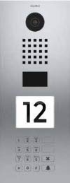 DoorBird D21DKV IP Video Door Station D21DKV, Brushed Stainless-Steel, Display & Keypad Module, Vertical (No Back Box)