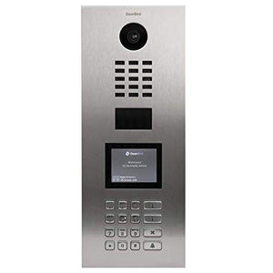 DoorBird IP Video Door Station D21DKV for Multi Tenant Buildings, Brushed Stainless Steel V4A (Salt-Water and Grinding dust Resistant) Vertical