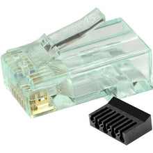 Load image into Gallery viewer, Simply45 Cat 6/6a UTP Unshielded RJ45 Standard Modular Plug with Bar45 (100-Piece Jar) S45-1100
