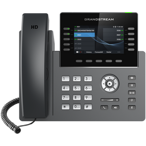 Grandstream 10 Lines, 16 SIP Sccounts, 4.3 in scrn, PoE, WiFi GRP2615