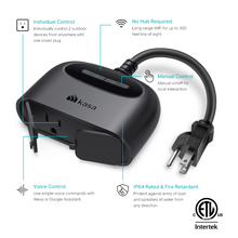 Load image into Gallery viewer, TP-Link Kasa Smart Wi-Fi Outdoor Plug EP40
