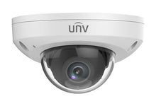 Load image into Gallery viewer, Uniview UNV 2MP Network Fixed Mini Dome(2.8mm,30m IR, Premier Protection,LightHunter, WDR,SD Slot,3 Axis,PoE,Built-in MicroPhone,Audio) IPC312SB-ADF28K-I0
