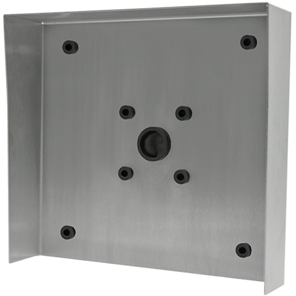 Doorbird Protective-Hood for D21xKH Video Door Stations, stainless steel V4A, brushed, for in use with surface mounting housing