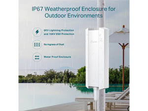 TP-Link AX1800 Indoor/Outdoor Wi-Fi 6 Access Point EAP610-Outdoor