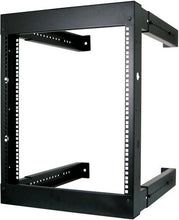 Load image into Gallery viewer, Vertical Cable 9U Open Wall Mount Frame Rack - Adjustable Depth 18"-30"
