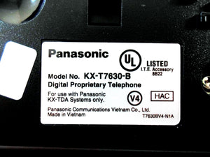 Panasonic KX-T7630-B 24-Button 3-Line LCD Display Telephone (Renewed)