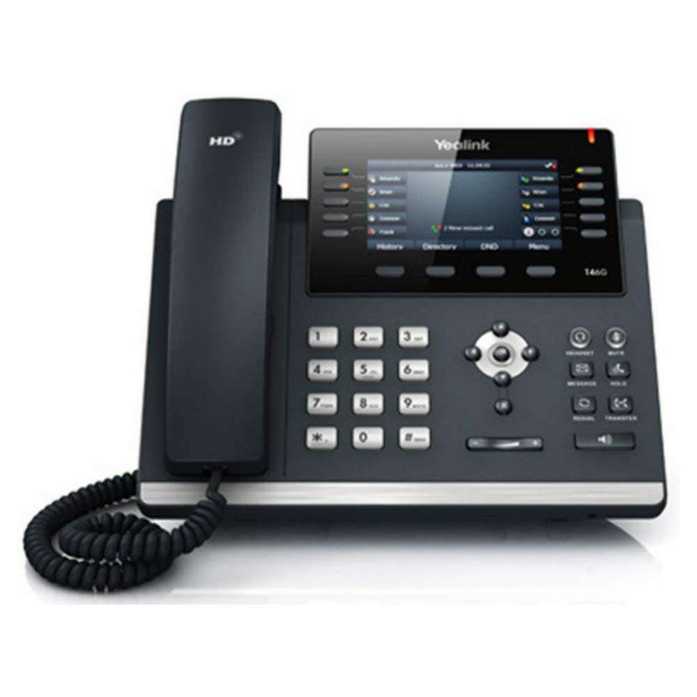 Yealink SIP-T46S Wired handset 16lneas LCD Negro - Telfono IP (LCD, 480 x 272 Pixeles, 10.9 cm (4.3