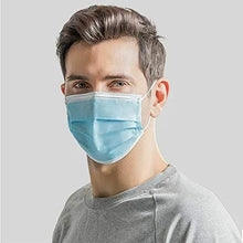 Load image into Gallery viewer, 50-Pack Disposable Face Mask 3-Layer Earloop Blue KN90 N90 FFP1 Level with CE and FDA Certification
