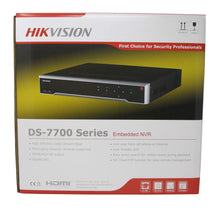 Load image into Gallery viewer, Hikvision USA DS-7716NI-I4/16P Hikvision, Nvr, 16-Channel, H264+/H264/H265, Up to 12Mp, Integrated 16-Port Poe, Hdmi, 4-Sata, No HDD
