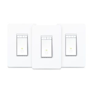 TP-Link Kasa Smart Wi-Fi Light Switch 3-Pack, Dimmer HS220P3