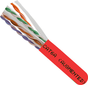 Vertical Cable  065-307/A/P/RD CAT6A Cable Unshielded (UTP) Plenum (CMP), Red TAA-Compliant