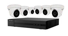 Load image into Gallery viewer, HIKVISION EKI-K82T46 8-Channel 4K POE NVR Value Express Kit with (6) 4MP Outdoor Network Turret Camera, (2.8 mm Fixed Lens), RJ45 Connections
