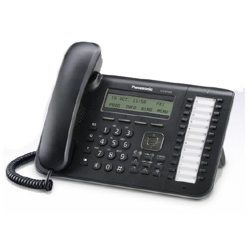 Panasonic Business Telephones KX-NT543-B 3-Line Backlit Lcd Display- 24 Flexible by Panasonic (Certified Refurbished)