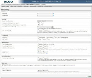 Algo 8301 IP Voice Paging Adapter & Bell Scheduler SIP