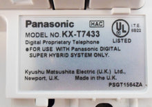 Load image into Gallery viewer, Panasonic KX-T7433 White 24 Button 3-Line LCD Display (Discoloration on Buttons)
