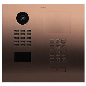 DoorBird IP Video Door Station D2101KH for Single Family Homes, Brushed Stainless Steel V4A (Saltwater and Grinding dust Resistant), PVD Coating with Bronze-Finish