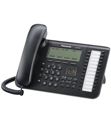 Panasonic Business Telephones NT546-B 6-Line Backlit LCD Display, 24 Flexible