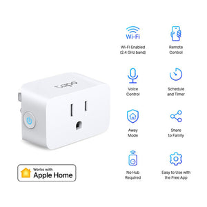 TP-Link Mini Smart Wi-Fi Plug, HomeKit Tapo P125(4-pack)