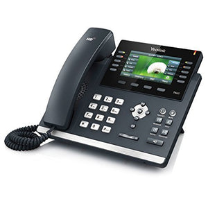 Yealink SIP-T46GN Wired handset LED Negro - Telfono IP (LED, 480 x 272 Pixeles, 10.9 cm (4.3"), 1000 entradas, 100-240, 244 mm)