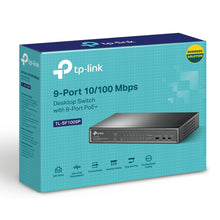 Load image into Gallery viewer, TP-Link 9-Port 10/100 Mbps Desktop Switch with 8-Port PoE+ TL-SF1009P
