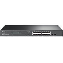 Load image into Gallery viewer, TP-Link TL-SG2218P | 16 Port Gigabit Smart Managed PoE Switch | 16 PoE+ Ports @150W, 2 SFP Slots | Omada SDN Integrated | PoE Recovery | IPv6 | Static Routing | Limited Lifetime Protection
