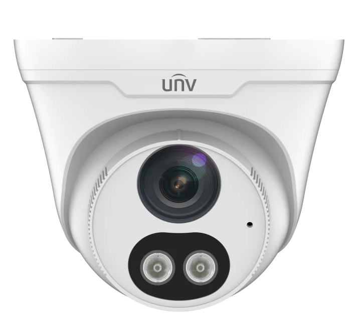 Uniview UNV 4MP Dual Light Fixed Turret, 4.0mm, Built-in Mic & Speaker IPC3612SR3-ADF40KMC-DL