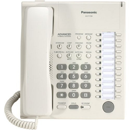 Panasonic 24-Button Speakerphone Telephone in White KX-T7720