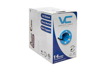 Load image into Gallery viewer, Vertical Cable High Strand Audio Cable, UV Rated Outer Jacket, Direct Burial, 14AWG, 4 Conductor, Stranded (105 Strand), 500ft, Pull Box, Black 209-2321/DB
