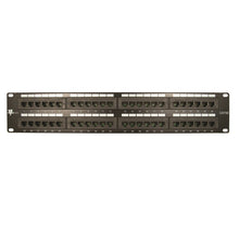 Load image into Gallery viewer, Vertical Cable Cat5e 48 Port 19" Horizontal Rackmount 2U Patch Panel
