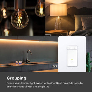 TP-Link Kasa Smart Wi-Fi Light Switch, Dimmer HS220