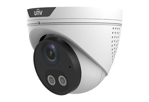 Uniview UNV 4MP Dual Light Fixed Turret, 2.8mm, Built-in Mic & Speaker IPC3614SR3-ADF28KMC-DL