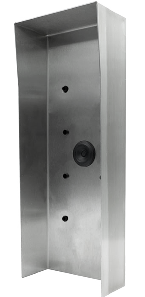 Doorbird Protective-Hood for D2101KV Video Door Station, stainless steel V4A, brushed, for in use with surface mounting housing