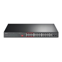 Load image into Gallery viewer, TP-Link 24-Port 10/100 Mbps + 2-Port Gigabit Rackmount Switch with 24-Port PoE+ TL-SL1226P
