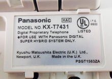 Load image into Gallery viewer, Panasonic KX-T7431 White 1-Line Backlit LCD Display (Discoloration on Buttons)
