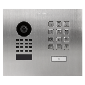 DoorBird IP Video Door Station D1101KH Modern, flush-mount, stainless steel V2A, brushed