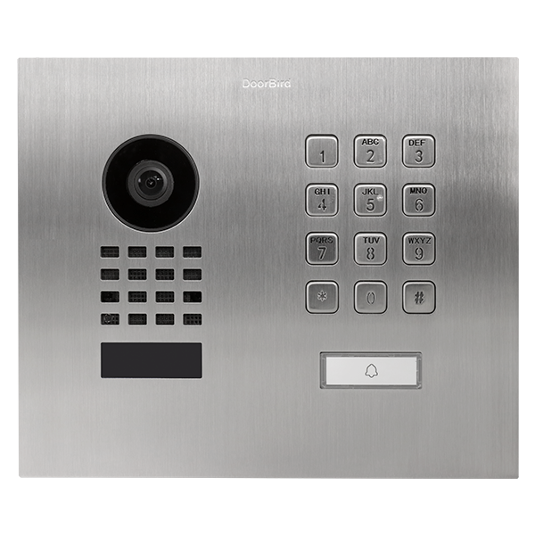 DoorBird IP Video Door Station D1101KH Modern, flush-mount, stainless steel V2A, brushed
