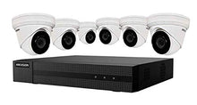 Load image into Gallery viewer, HIKVISION EKI-K82T46 8-Channel 4K POE NVR Value Express Kit with (6) 4MP Outdoor Network Turret Camera, (2.8 mm Fixed Lens), RJ45 Connections

