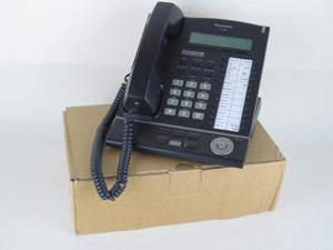 Panasonic KX-T7633-B Digital Telephone Black 3-Line LCD Proprietary Phone Requires Panasonic PBX